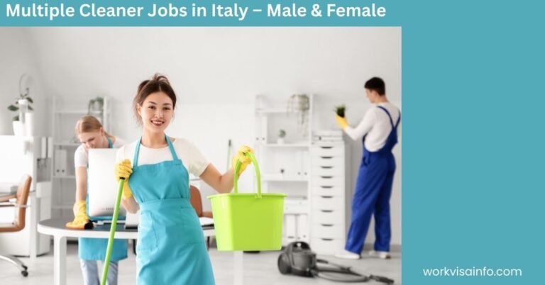 Multiple Cleaner Jobs in Italy – Male & Female